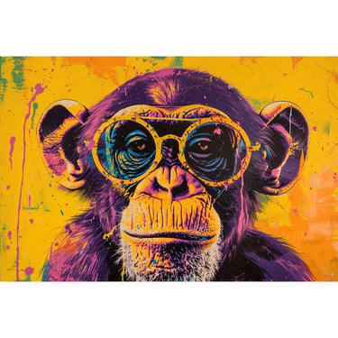 Monkey with Glasses Canvas